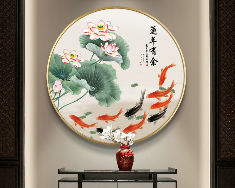 九鱼图挂在什么位置风水好