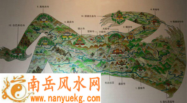 文成公主布局西藏地理风水